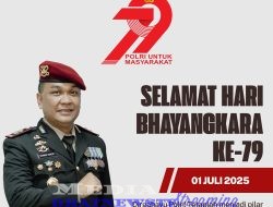 Ucapkan Selamat HUT Bhayangkara ke-79, Kepala BNNK Lampung Selatan: Polri Untuk Masyarakat.