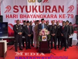 Louncing Aplikasi SP2HP Online Momentum Puncak HUT Bhayangkara Ke-79 Polres Lampung Utara