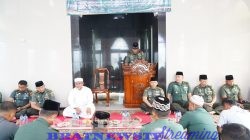 Hikmah Isra Mi’raj Danrem – 043 : Garuda Hitam – Ajak Jajaran Shalat Menjadi Pondasi Kekuatan Moral