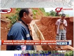Disinyalir Asal Jadi Proyek Rehabilitasi – Irigasi – Way Bumi Agung Dikerjakan PT Bajasa Menunggal Sejati
