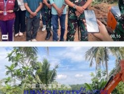 Danrem 043/Gatam Tinjau Rencana Pembangunan Jembatan Gantung di Pekon Jogjakarta Kabupaten Pringsewu