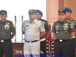 Kasrem 043/Gatam Hadiri Apel Gelar Pasukan Operasi Keselamatan Krakatau 2026 Polda Lampung