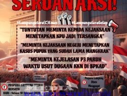 Seruan – Aksi – Menyeruak Terkait Skandal Dana Hibah Pilkada KPU Lampung Utara