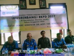 Musrenbang kecamatan: fokus wujudkan pembangunan berkualitas dan merata Tahun 2027