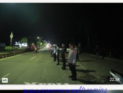 Malam Takbiran : Pastikan Situasi Aman dan Kondusif Personil Polres Lampung Utara Siaga Dititik Rawan