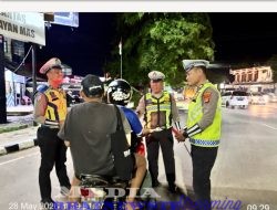 Antisipasi Gangguan Kamtibmas Polres Lampung Utara Adakan Giat Patroli & Razia Malam