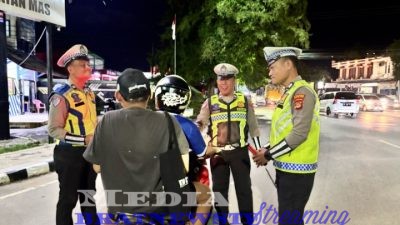 Antisipasi Gangguan Kamtibmas Polres Lampung Utara Adakan Giat Patroli & Razia Malam