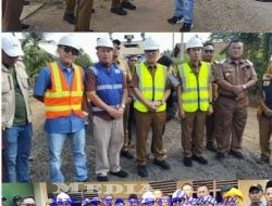 Bupati – Lampung Utara Monitoring Pelaksanaan Pembangunan Infrastruktur di Kecamatan Abung Timur