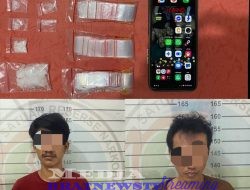 Satresnarkoba Polres Lampung Utara Tangkap Dua Pelaku, Amankan 12 Paket Sabu