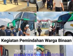 Pemindahan 1.555 Warga Binaan Lapas IIA Jambi Dikawal Ketat TNI-POLRI