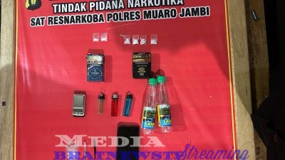 Satresnarkoba Polres Muaro Jambi Ungkap Kasus Peredaran Sabu, Dua Pelaku Diamankan