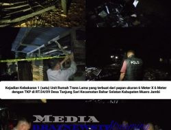 Rumah Warga Di Tanjung Sari Ludes Dilahap Si Jago Merah