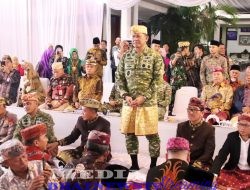 Pangdam XXI/Radin Inten Dianugerahi Gelar Adat Pangeran Raja Setia Negara di Lampung Utara