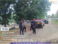 Gerak Cepat Polsek Maja Polres Lebak Padamkan Kebakaran Sampah di TPSA