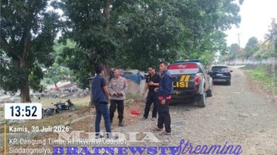 Gerak Cepat Polsek Maja Polres Lebak Padamkan Kebakaran Sampah di TPSA