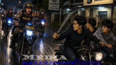 GAGALKAN AKSI GENG MOTOR BERSAJAM, POLSEK BERINGIN AMANKAN 3 PELAJAR PEMBAWA CLURIT DI DINI HARI
