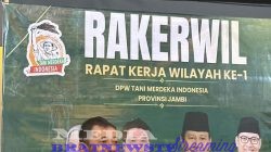 Tutup Rakerwil I DPW TMI Provinsi Jambi, Aiman Adnan WAKETUM DPN Tani Merdeka Indonesia Siap Kawal Hasil Rekomendasi ke Pemerintah Pusat