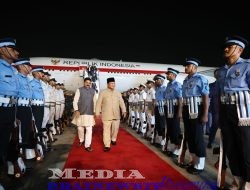 Prabowo Tiba di New Delhi, Siap Perkuat Peran Indonesia di KTT ke-18 BRICS