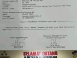 ‎KETUA KOALISI PEMUDA DAN MAHASISWA SULSEL RESMI LAPORKAN OKNUM MEDIA DARI INDEKS MEDIA BERINISIAL KAHAR ITING KE POLDA SULSEL.