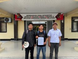 Aktivis KPK Sultra Resmi Adukan Dugaan Tambang Galian C Ilegal di Wakatobi ke Polda Sultra.