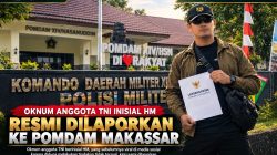 Oknum Anggota TNI Inisial HM Resmi Dilaporkan Ke Pomdam Makassar Dengan Kasus Berupaya Melenyapkan Oknum Wartawan