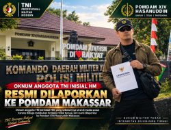 Oknum Anggota TNI Inisial HM Resmi Dilaporkan Ke Pomdam Makassar Dengan Kasus Berupaya Melenyapkan Oknum Wartawan