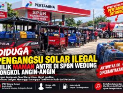Diduga Pengangsu Solar Bersubsidi Milik Maman Antre di SPBN Wedung Bongkol Angin-Angin, Aktivitas Pengisian Dipertanyakan