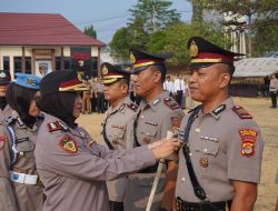 Kapolres Lampung Utara Pimpin Sertijab Sejumlah PJU dan Kapolsek Jajaran