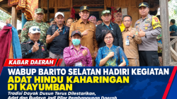 Wabup Barsel Khristianto Yudha Menghadiri Kegiatan Ritual Di Balai Adat Hindu Kaharingan